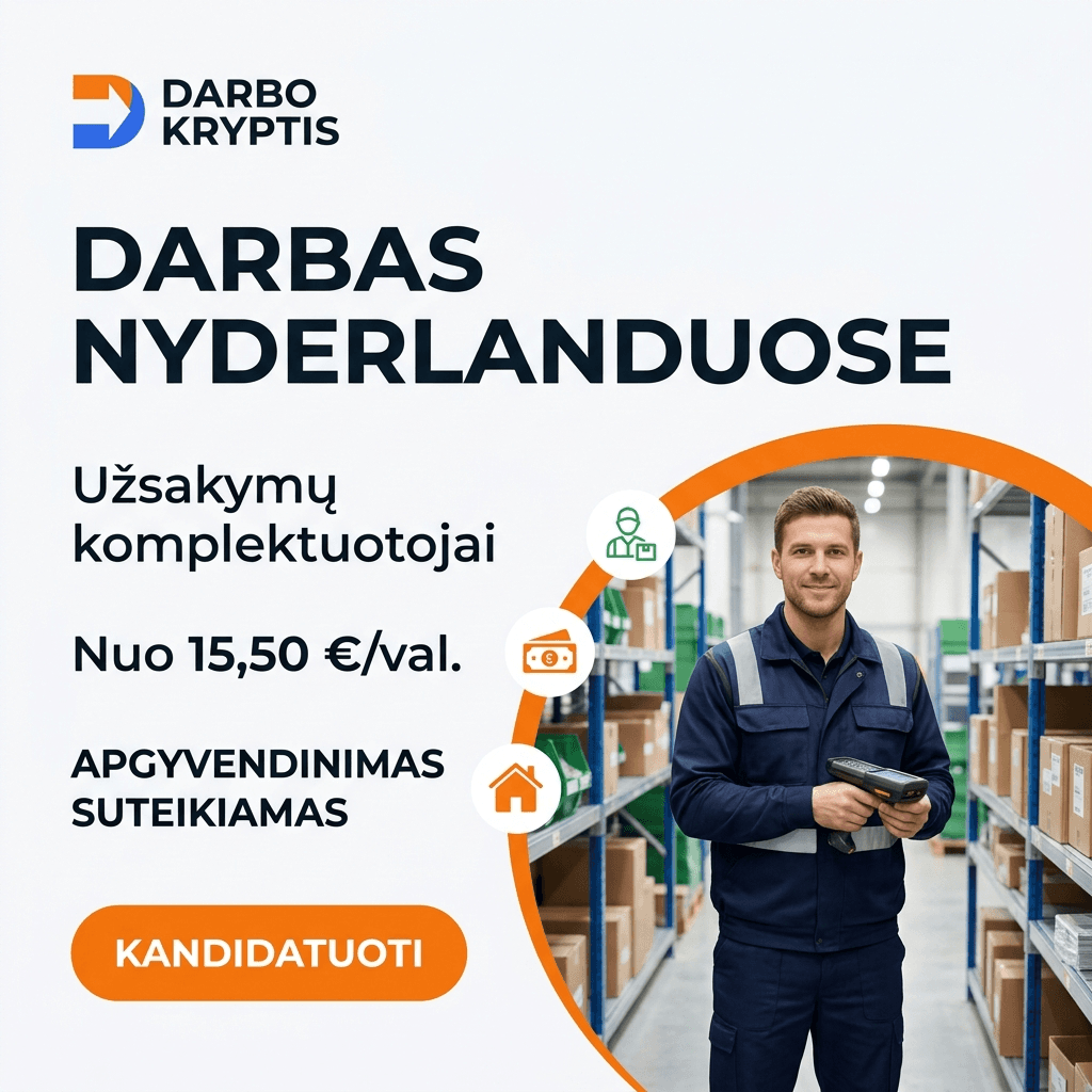 Darbo Kryptis darbuotojų paieškos reklamos koncepcija